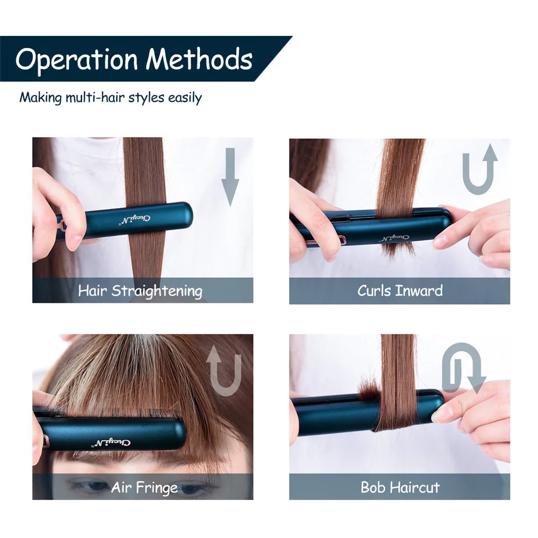 Perfect Hair in Minutes with the 2-in-1 Mini Straightener - silkyvelour