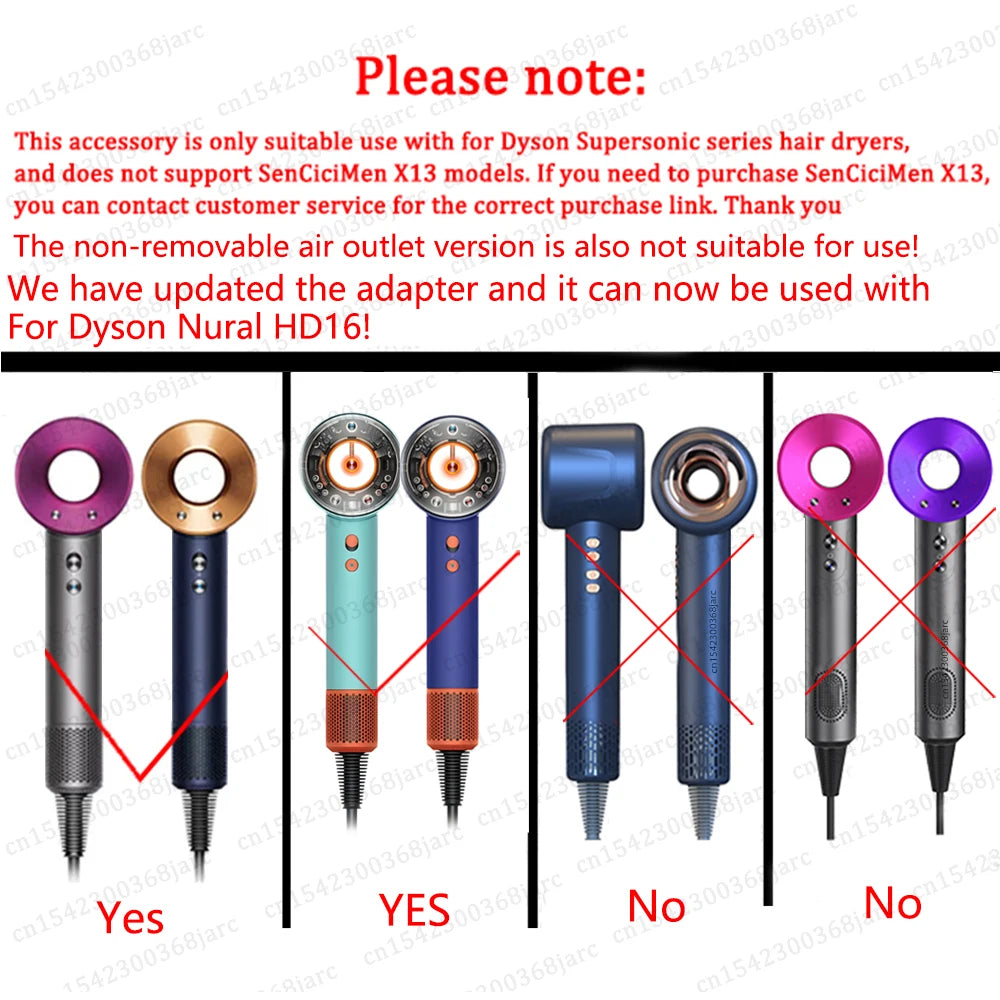 40MM Curling Attachment For Dyson Supersonic Nural HD16 HD15 Hair Dryer Nozzle Automatic Curling Barrels Curl Hair Styler Tool
