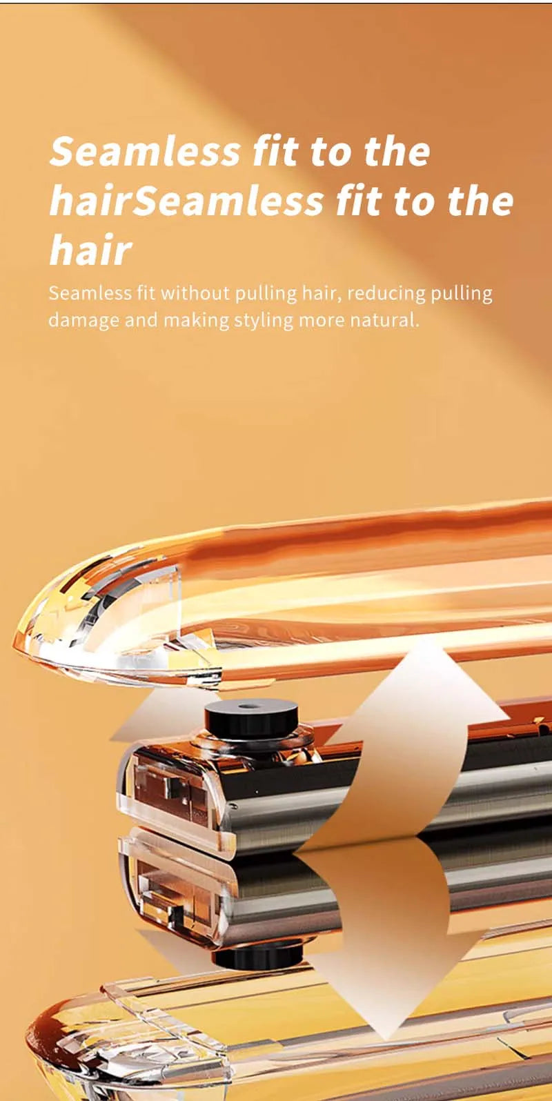 Hair Straightener Professional Ceramic Flat Iron Negative Ion Wide Plate Temperature Adjustable Straightening Iron