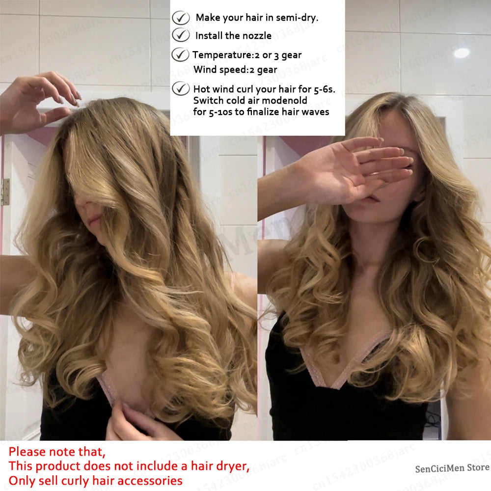 40MM Curling Attachment For Dyson Supersonic Nural HD16 HD15 Hair Dryer Nozzle Automatic Curling Barrels Curl Hair Styler Tool