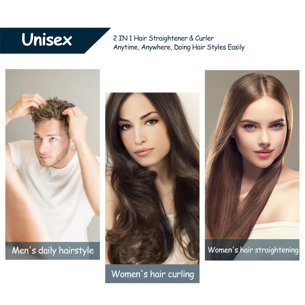 Perfect Hair in Minutes with the 2-in-1 Mini Straightener - silkyvelour