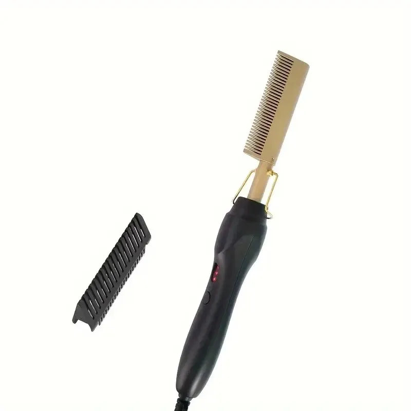Straight hair comb, bangs, dry and wet dual-use comb, straight hair curling iron, household roll straight electric comb