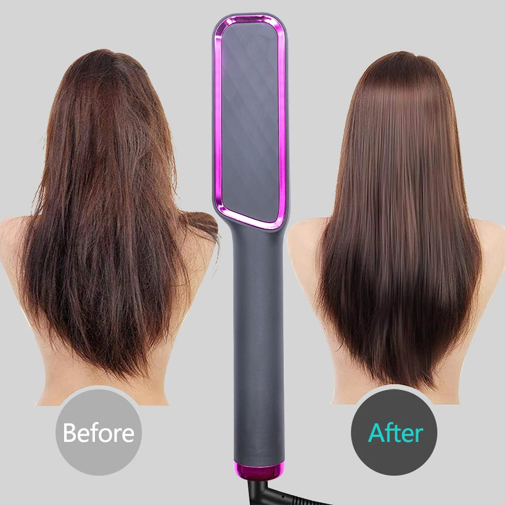 Electric Hair Straightening Comb: Smooth, Fast, and Frizz-Free Hair - silkyvelour