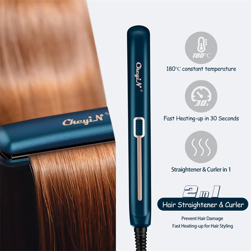 Perfect Hair in Minutes with the 2-in-1 Mini Straightener - silkyvelour